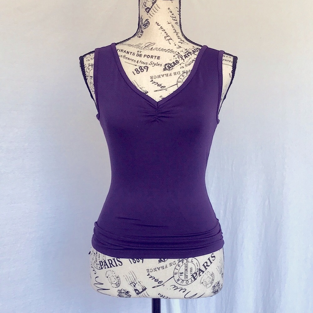 F21 | Ruche Plum Tank | S